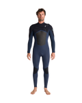 NuWave ReWired 3/2mm Chest Zip Wetsuit in Bluestone, Bluestone X & Black X