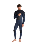 NuWave ReWired 3/2mm Chest Zip Wetsuit in Bluestone, Bluestone X & Black X