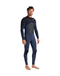 NuWave ReWired 3/2mm Chest Zip Wetsuit in Bluestone, Bluestone X & Black X