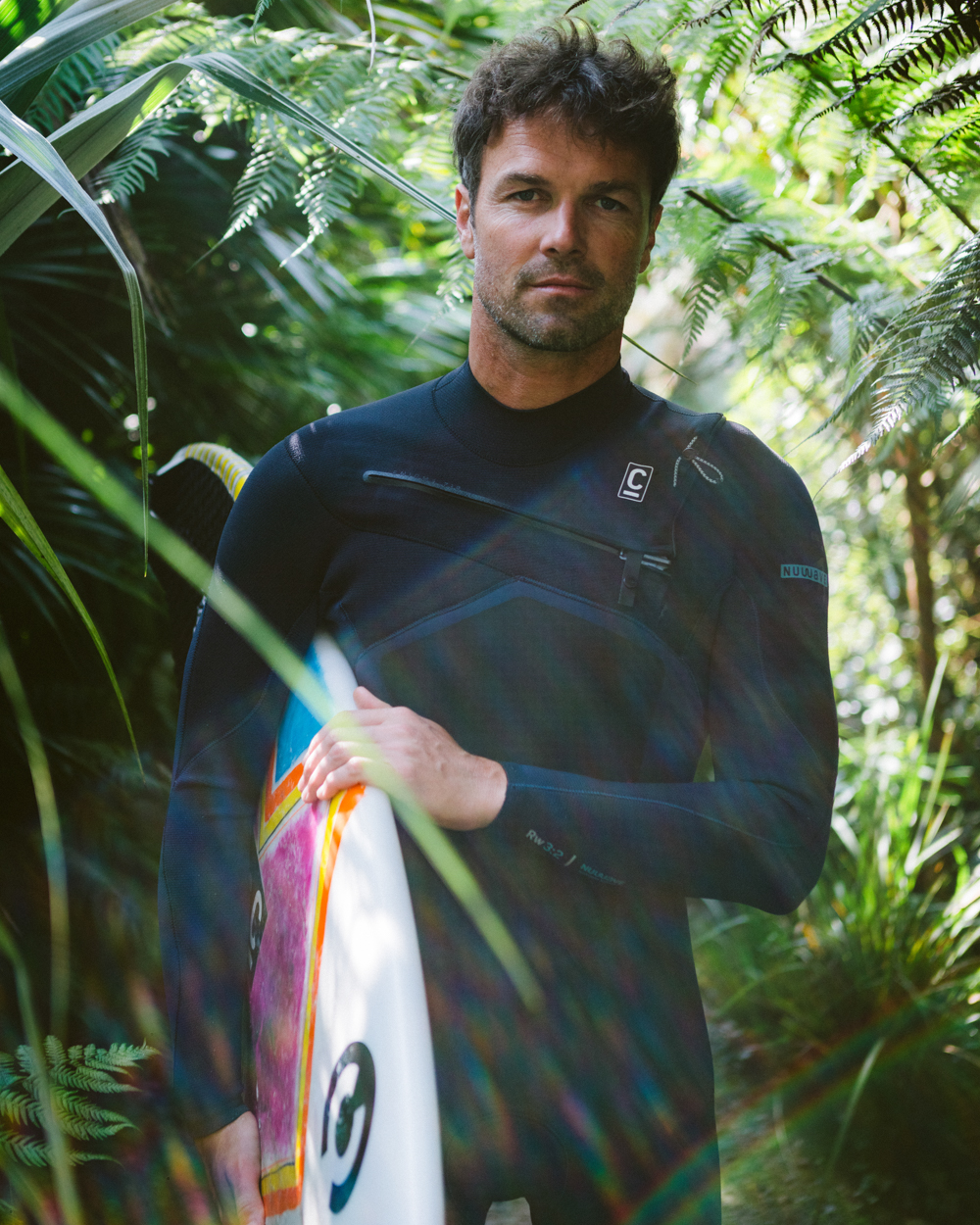NuWave ReWired 3/2mm Chest Zip Wetsuit in Bluestone, Bluestone X & Black X