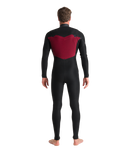 The C-Skins Mens NuWave Session 3/2mm Chest Zip Wetsuit in Bluestone, Black X & Saffron