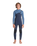 The C-Skins Boys NuWave Session 4/3mm Chest Zip Wetsuit in Bluestone, Steel Blue X & Lime