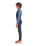 The C-Skins Boys NuWave Session 4/3mm Chest Zip Wetsuit in Bluestone, Steel Blue X & Lime