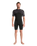NuWave Session Lite 2/2mm Chest Zip Shorty Wetsuit in Black & Meteor