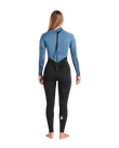NuWave Surflite 3/2mm Back Zip Wetsuit in Black & Steel Blue
