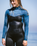 NuWave Surflite 3/2mm Back Zip Wetsuit in Black & Steel Blue