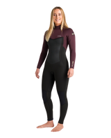 NuWave Surflite 5/4mm Back Zip Wetsuit in Black, Rust & Yellow