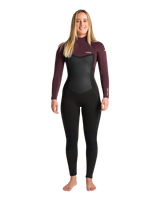 NuWave Surflite 5/4mm Back Zip Wetsuit in Black, Rust & Yellow