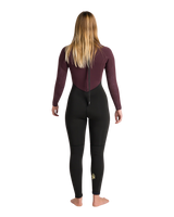 NuWave Surflite 5/4mm Back Zip Wetsuit in Black, Rust & Yellow