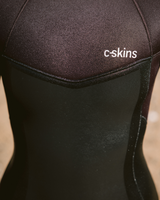 NuWave Surflite 5/4mm Back Zip Wetsuit in Black, Rust & Yellow