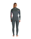 The C-Skins Womens NuWave Solace 3/2mm Chest Zip Wetsuit in Forest Green & Forest Green X