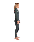The C-Skins Womens NuWave Solace 3/2mm Chest Zip Wetsuit in Forest Green & Forest Green X