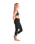 The C-Skins Womens NuWave Solace Lite 1.5mm Wetsuit Leggings in Black, Black & White