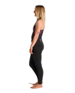 The C-Skins Womens NuWave Solace Lite 2/2mm Front Zip Long Jane Wetsuit in Black & Tropical