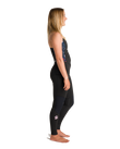 The C-Skins Womens NuWave Solace Lite 2/2mm Front Zip Long Jane Wetsuit in Black & Tropical