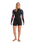 The C-Skins Womens NuWave Solace Lite 2/2mm Back Zip Spring Wetsuit in Black & Tropical