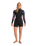 The C-Skins Womens NuWave Solace Lite 2/2mm Back Zip Spring Wetsuit in Black & Tropical