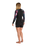 The C-Skins Womens NuWave Solace Lite 2/2mm Back Zip Spring Wetsuit in Black & Tropical