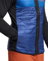 The Cotopaxi Mens Capa Hybrid Insulated Hooded Jacket in Black & Maritime