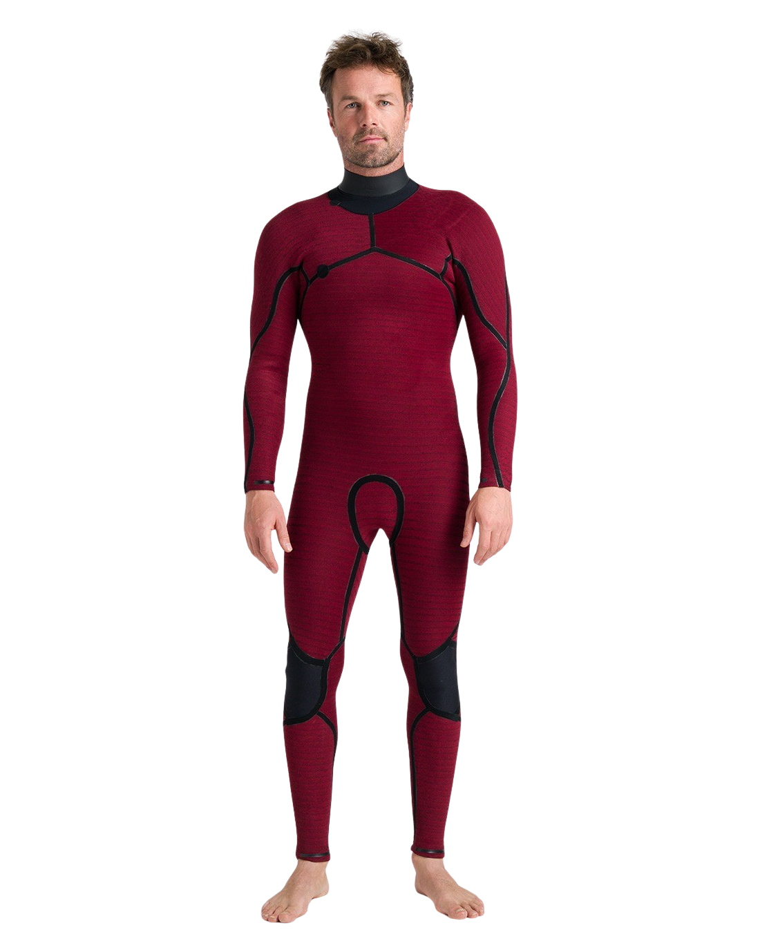 NuWave ReWired 4/3mm Chest Zip Wetsuit in Meteor, Black & Lime