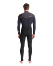 NuWave ReWired 4/3mm Chest Zip Wetsuit in Meteor, Black & Lime
