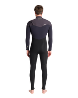 NuWave ReWired 4/3mm Chest Zip Wetsuit in Meteor, Black & Lime