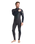 NuWave ReWired 4/3mm Chest Zip Wetsuit in Meteor, Black & Lime