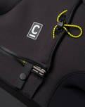 NuWave ReWired 5/4mm Chest Zip Wetsuit in Meteor, Black & Lime