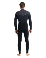 NuWave ReWired 5/4mm Chest Zip Wetsuit in Meteor, Black & Lime