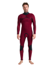 NuWave ReWired 5/4mm Chest Zip Wetsuit in Meteor, Black & Lime
