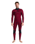 NuWave ReWired 5/4mm Chest Zip Wetsuit in Meteor, Black & Lime