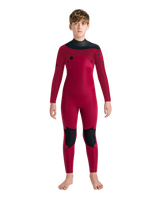 Boys NuWave Session 5/4mm Chest Zip Wetsuit in Legion Blue, Black & Red