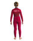 Boys NuWave Session 5/4mm Chest Zip Wetsuit in Legion Blue, Black & Red