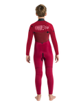 Boys NuWave Session 5/4mm Chest Zip Wetsuit in Legion Blue, Black & Red