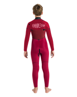 Boys NuWave Session 5/4mm Chest Zip Wetsuit in Legion Blue, Black & Red
