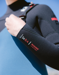 Boys NuWave Session 5/4mm Chest Zip Wetsuit in Legion Blue, Black & Red