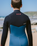 Boys NuWave Session 5/4mm Chest Zip Wetsuit in Legion Blue, Black & Red