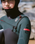Boys NuWave Session 5/4mm Hooded Chest Zip Wetsuit in Meteor, Forest Green & Red