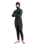 Boys NuWave Session 5/4mm Hooded Chest Zip Wetsuit in Meteor, Forest Green & Red