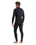 NuWave Session 5/4/3mm Chest Zip Wetsuit in Black, Black & Red