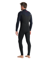 NuWave Session 5/4/3mm Chest Zip Wetsuit in Black, Black & Red