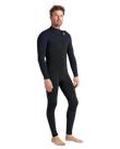 NuWave Session 5/4/3mm Chest Zip Wetsuit in Black, Black & Red