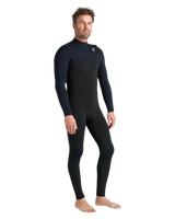 NuWave Session 5/4/3mm Chest Zip Wetsuit in Black, Black & Red