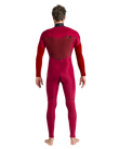NuWave Session 5/4/3mm Chest Zip Wetsuit in Black, Black & Red