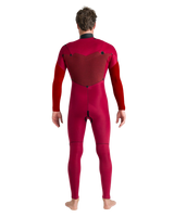 NuWave Session 5/4/3mm Chest Zip Wetsuit in Black, Black & Red