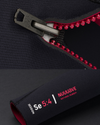 NuWave Session 5/4/3mm Chest Zip Wetsuit in Black, Black & Red