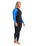 Surflite 4/3mm Back Zip Wetsuit in Black, Azure & Black