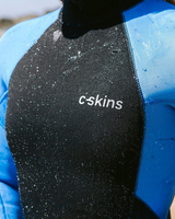 Surflite 4/3mm Back Zip Wetsuit in Black, Azure & Black