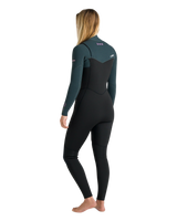 NuWave Solace 5/4/3mm Chest Zip Wetsuit in Black, Forest Green & Mulberry