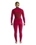 NuWave Solace 5/4/3mm Chest Zip Wetsuit in Black, Forest Green & Mulberry